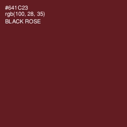 #641C23 - Black Rose Color Image