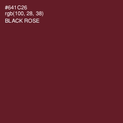 #641C26 - Black Rose Color Image