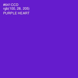 #641CCD - Purple Heart Color Image