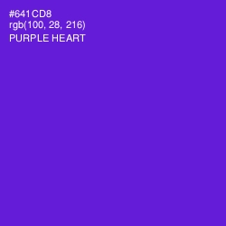 #641CD8 - Purple Heart Color Image