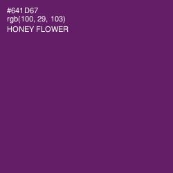 #641D67 - Honey Flower Color Image