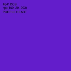 #641DCB - Purple Heart Color Image