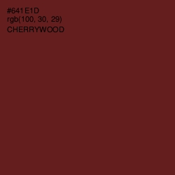 #641E1D - Cherrywood Color Image