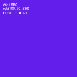 #641EEC - Purple Heart Color Image
