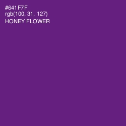 #641F7F - Honey Flower Color Image
