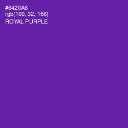#6420A6 - Royal Purple Color Image
