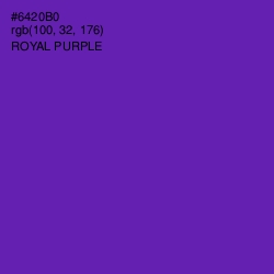 #6420B0 - Royal Purple Color Image