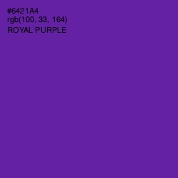 #6421A4 - Royal Purple Color Image