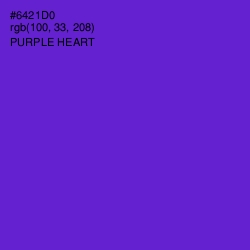 #6421D0 - Purple Heart Color Image