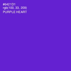 #6421D1 - Purple Heart Color Image