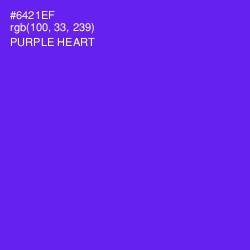 #6421EF - Purple Heart Color Image
