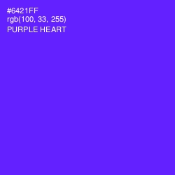 #6421FF - Purple Heart Color Image