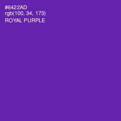#6422AD - Royal Purple Color Image