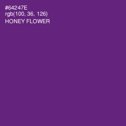 #64247E - Honey Flower Color Image