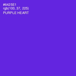 #6425E1 - Purple Heart Color Image