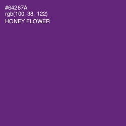 #64267A - Honey Flower Color Image