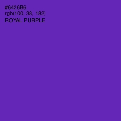 #6426B6 - Royal Purple Color Image