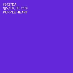 #6427DA - Purple Heart Color Image