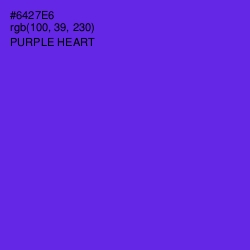 #6427E6 - Purple Heart Color Image