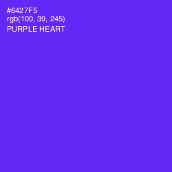 #6427F5 - Purple Heart Color Image