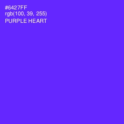 #6427FF - Purple Heart Color Image