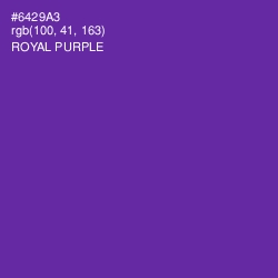 #6429A3 - Royal Purple Color Image