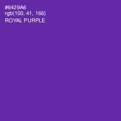 #6429A6 - Royal Purple Color Image