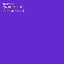 #6429D0 - Purple Heart Color Image