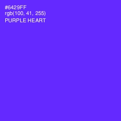 #6429FF - Purple Heart Color Image