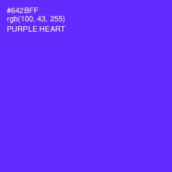 #642BFF - Purple Heart Color Image