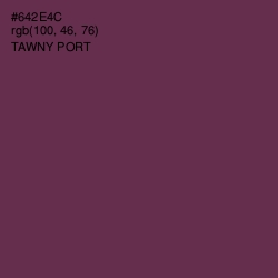 #642E4C - Tawny Port Color Image