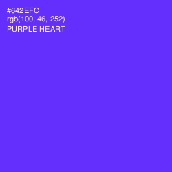 #642EFC - Purple Heart Color Image