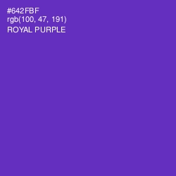 #642FBF - Royal Purple Color Image
