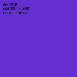 #642FCE - Purple Heart Color Image