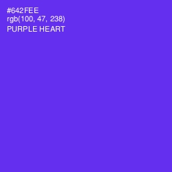 #642FEE - Purple Heart Color Image