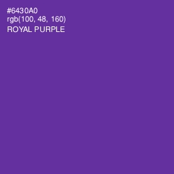 #6430A0 - Royal Purple Color Image