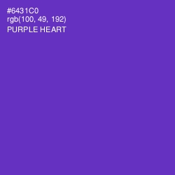 #6431C0 - Purple Heart Color Image