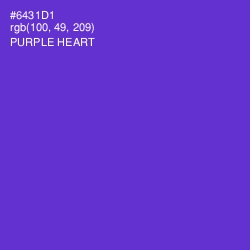 #6431D1 - Purple Heart Color Image