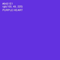 #6431E1 - Purple Heart Color Image