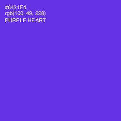 #6431E4 - Purple Heart Color Image