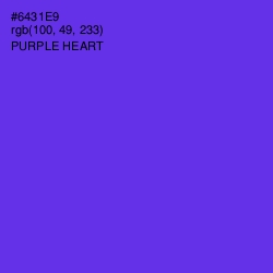 #6431E9 - Purple Heart Color Image