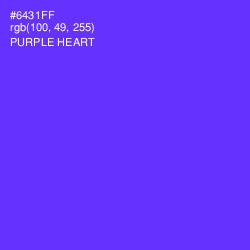 #6431FF - Purple Heart Color Image