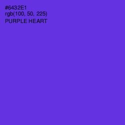 #6432E1 - Purple Heart Color Image