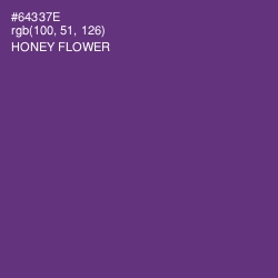 #64337E - Honey Flower Color Image
