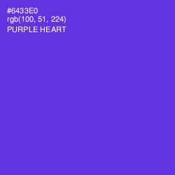#6433E0 - Purple Heart Color Image