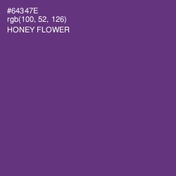 #64347E - Honey Flower Color Image