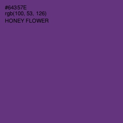 #64357E - Honey Flower Color Image