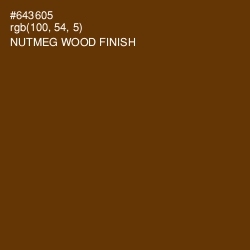 #643605 - Nutmeg Wood Finish Color Image