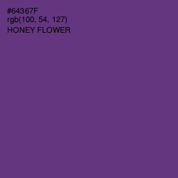 #64367F - Honey Flower Color Image