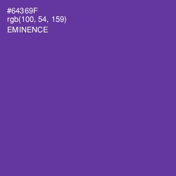 #64369F - Eminence Color Image